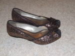 Winsby's - I've only worn these a couple of times, as they have a .5 inch heel and a peep toe and sequins. There never seems to be an appropriate occasion.