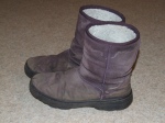 Wal-mart - My actual winter boots. Note salt line from last winter. Comfortable, warm, walkable-in and cheap.