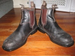 Chisel-toed Blundstones - These are obviously well-loved. My favourite part: they're "stout brown" (like Guinness) so they seem to work with brown or black pants.