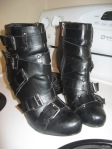 ShoeDazzle.com -  seeing a pattern? Seeing an addiction? My favorite ankle boots, the buckles really make me want to crank up Heart and watch The Runaways. Hidden platform, too.